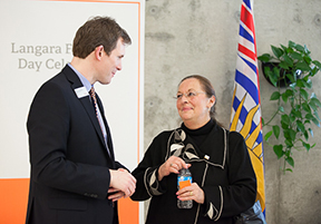 Lane Trotter, Langara President and CEO and Linda Holmes, First President and CEO (Retired)